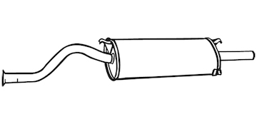 Zadní tlumič výfuku WALKER 22127