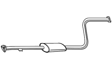 Střední tlumič výfuku WALKER 22144