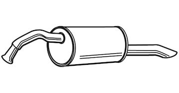 Zadní tlumič výfuku WALKER 22157