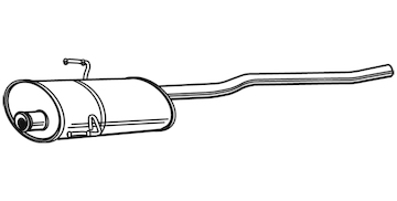 Střední tlumič výfuku WALKER 22192