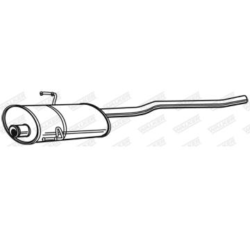 Stredni tlumic vyfuku WALKER 22192