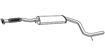 Střední tlumič výfuku WALKER 22198