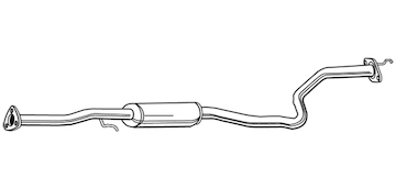Střední tlumič výfuku WALKER 22202