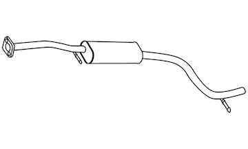 Střední tlumič výfuku WALKER 22218