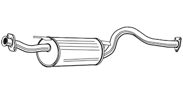 Střední tlumič výfuku WALKER 22219