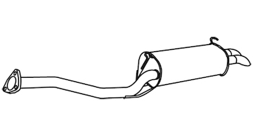 Zadní tlumič výfuku WALKER 22223