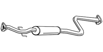 Střední tlumič výfuku WALKER 22232