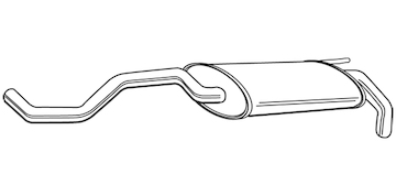 Zadní tlumič výfuku WALKER 22248