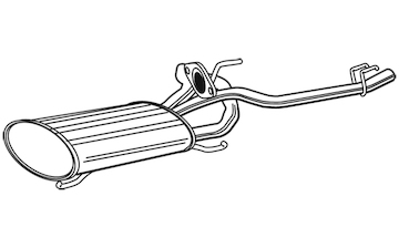 Zadní tlumič výfuku WALKER 22251