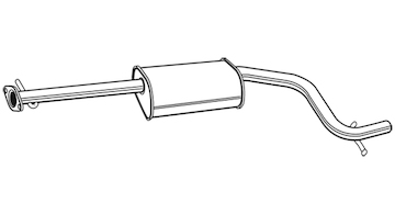 Střední tlumič výfuku WALKER 22261