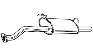 Zadní tlumič výfuku WALKER 22268