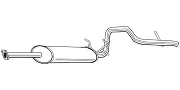 Zadní tlumič výfuku WALKER 22271