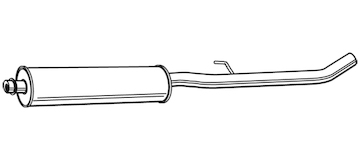 Střední tlumič výfuku WALKER 22288