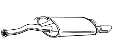 Zadní tlumič výfuku WALKER 22295