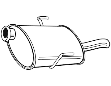 Zadní tlumič výfuku WALKER 22297