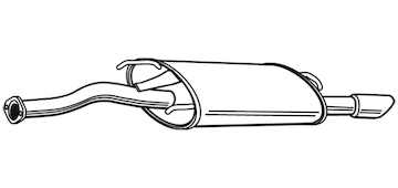 Zadní tlumič výfuku WALKER 22314