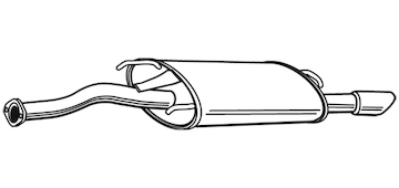 Zadní tlumič výfuku WALKER 22338