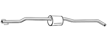 Střední tlumič výfuku WALKER 22341