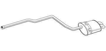 Zadní tlumič výfuku WALKER 22343