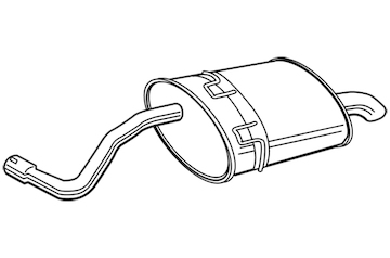 Zadní tlumič výfuku WALKER 22346