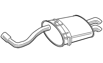 Zadní tlumič výfuku WALKER 22348