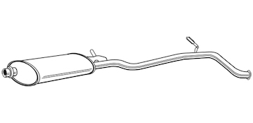 Střední tlumič výfuku WALKER 22369