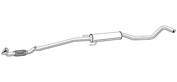 Střední tlumič výfuku WALKER 22370