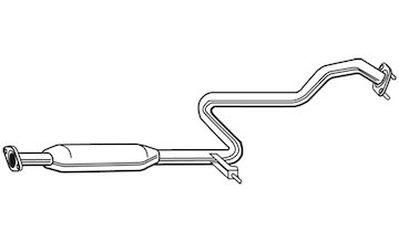 Střední tlumič výfuku WALKER 22375