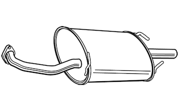 Zadní tlumič výfuku WALKER 22390