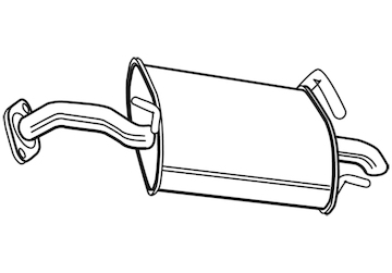 Zadní tlumič výfuku WALKER 22392