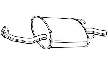 Zadní tlumič výfuku WALKER 22393