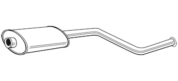 Střední tlumič výfuku WALKER 22398