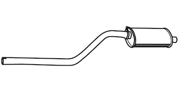 Střední tlumič výfuku WALKER 22405