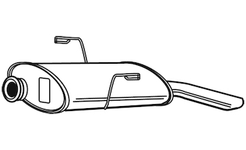 Zadní tlumič výfuku WALKER 22409