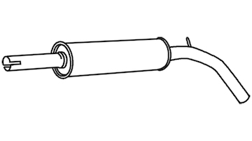 Střední tlumič výfuku WALKER 22415