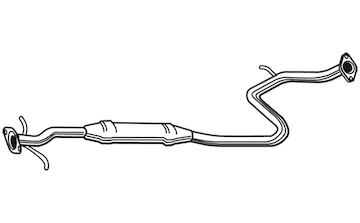 Střední tlumič výfuku WALKER 22420