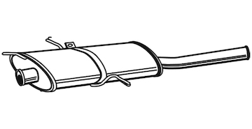 Zadní tlumič výfuku WALKER 22421