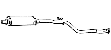 Střední tlumič výfuku WALKER 22424