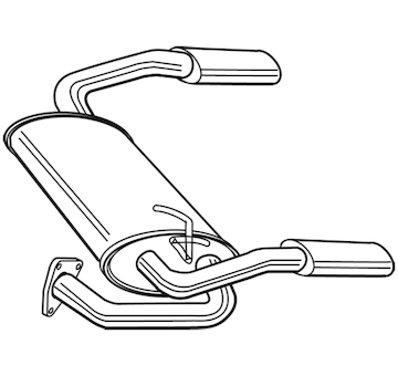 Zadní tlumič výfuku WALKER 22437