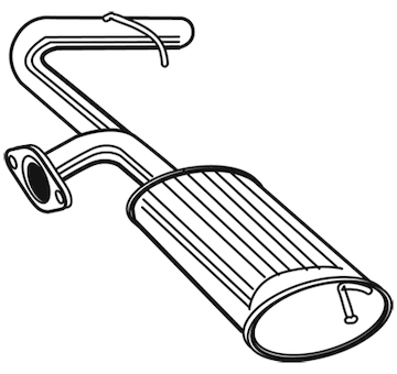 Zadní tlumič výfuku WALKER 22450