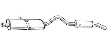 Zadní tlumič výfuku WALKER 22453