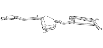 Zadní tlumič výfuku WALKER 22455