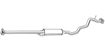 Střední tlumič výfuku WALKER 22457