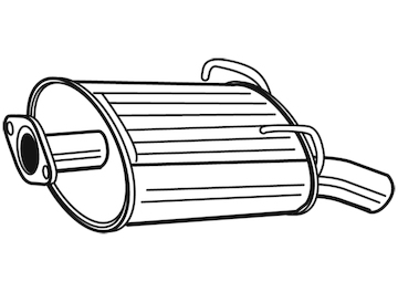 Zadní tlumič výfuku WALKER 22458