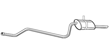 Zadní tlumič výfuku WALKER 22468