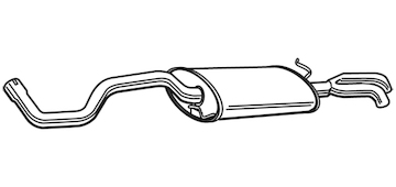 Zadní tlumič výfuku WALKER 22470