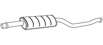 Střední tlumič výfuku WALKER 22473