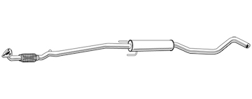 Střední tlumič výfuku WALKER 22474