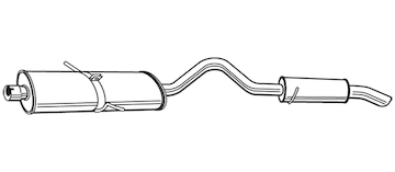 Zadní tlumič výfuku WALKER 22493