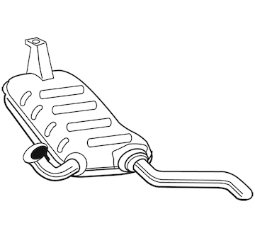 Zadní tlumič výfuku WALKER 22505